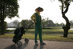 Caddie at Lotus Hill Golf Resort, Panyu
