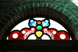 Butterfly stained glass window, Xiguan Grand House, Li Wan